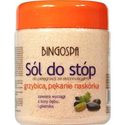 Sól do pielęgnacji stóp ze skłonnościami do grzybicy, pękania między palcami BINGOSPA