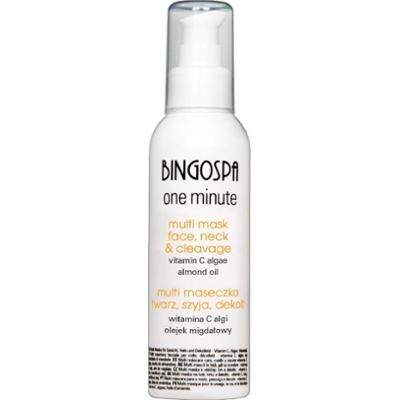 Multi maseczka - twarz, szyja, dekolt z witaminą C, algami i olejkiem migdałowym BINGOSPA one minute