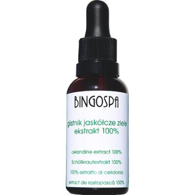 KURZAJKI BRODAWKI Glistnik jaskółcze ziele ekstrakt 100% 30 ml (surowiec kosmetyczny) BINGOSPA