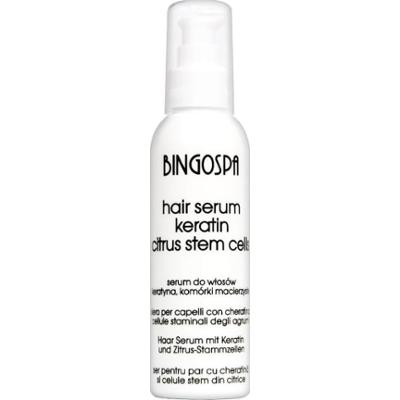 ZAPOBIEGA ROZDWAJANIU KOŃCÓWEK WŁOSÓW Serum odżywka do włosów keratyna, komórki macierzyste cytrusów BINGOSPA