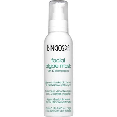 Algowa maska do twarzy wzbogacona o 12 ekstraktów roślinnych BINGOSPA