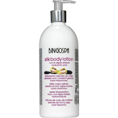 Jedwabne mleczko do ciała 500 ml ekstrakt z Noni i morskich alg, kwas hialuronowy