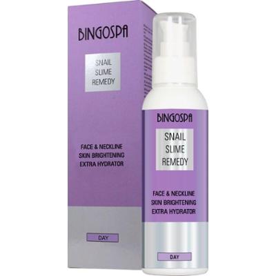 - 50 % Rozjaśnianie przebarwień twarzy szyi dekoltu Krem ze śluzem ślimaka Ekstra nawilżenie BINGOSPA 135 g