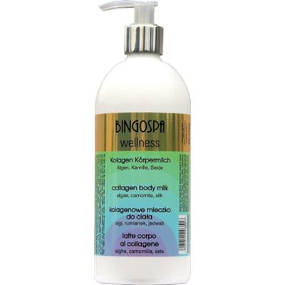 Kolagenowe mleczko do ciała algi rumianek jedwab BINGOSPA wellness