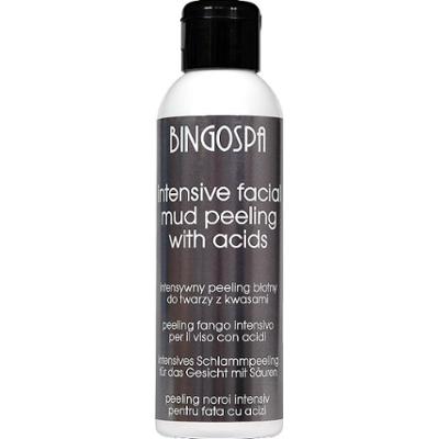 Intensywny peeling błotny do twarzy z kwasami BINGOSPA
