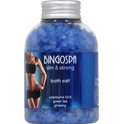 Sól do kąpieli koenzym Q10 zielona herbata żeń-szeń BINGOSPA slim&strong