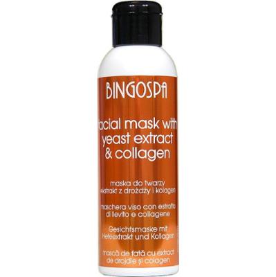 Maska do twarzy drożdżowa plus kolagen do cery tłustej BINGOSPA