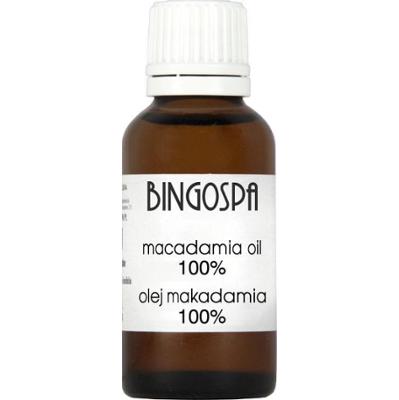 SKARB DLA TWARZY I CIAŁA Olej makadamia 100 % BINGOSPA 30 ml