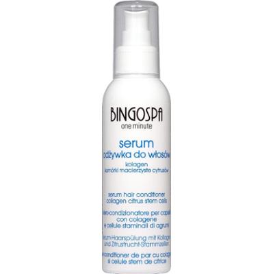 Szybka Odżywka do włosów kolagen, komórki macierzyste cytrusów BINGOSPA one minute