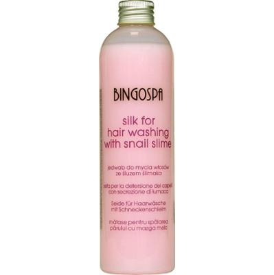 Jedwab do mycia włosów ze śluzem ślimaka BINGOSPA