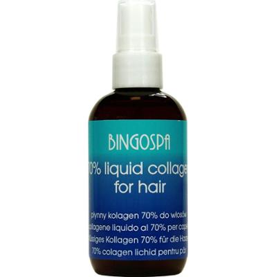NA POROST I OBJĘTOŚĆ WŁOSÓW 70 % Kolagen do włosów 100 ml BINGOSPA