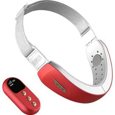 DAM Opaska w kolorze szaro-czerwonym do liftingu twarzy rozmiar: onesize