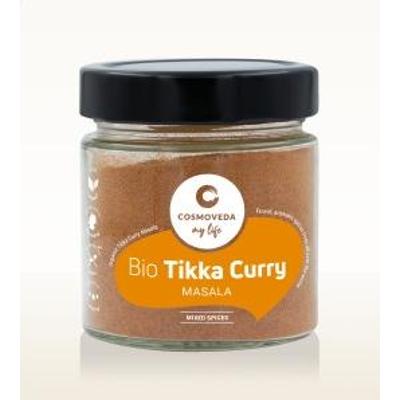 Mieszanka BIO przypraw do kurczaka Tikka Curry Masala 80g Cosmoveda (nowe szklane opakowanie)