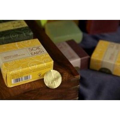 Ręcznie robione w Indiach mydło 100% VEGAN Neroli i Limonka 125g Soil&Earth ujędrniające i orzeżwiające