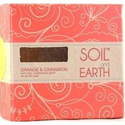 Ręcznie robione w Indiach mydło POMARAŃCZA z CYNAMONEM 100% VEGAN 125g Soil & Earth Soczyste Odświeżenie