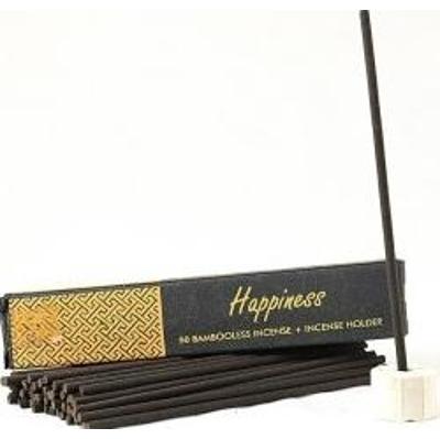 Nie zawierające bambusa kadzidła indyjskie z ceramicznym stojakiem HAPPINESS 50 sztuk Song of India