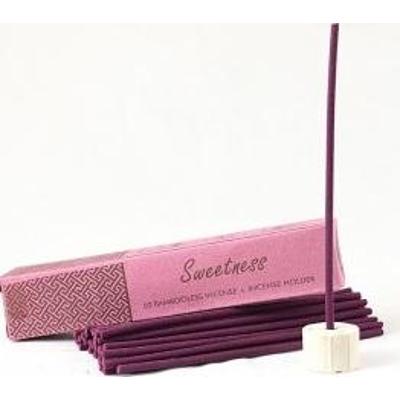 Nie zawierające bambusa kadzidła indyjskie z ceramicznym stojakiem SWEETNESS 50 sztuk Song of India