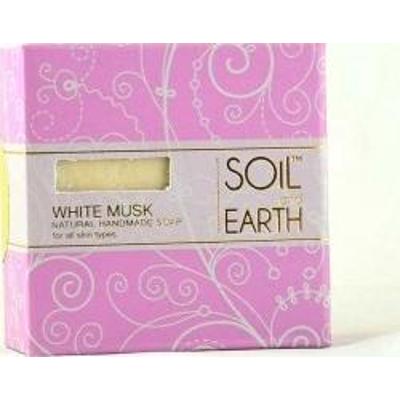 Ręcznie robione w Indiach mydło 100% VEGAN Białe Piżmo (White Musk) 100g Soil&Earth