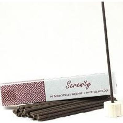 Nie zawierające bambusa kadzidła indyjskie z ceramicznym stojakiem SERENITY Woda morska (SPOKÓJ) 50 sztuk Song of India