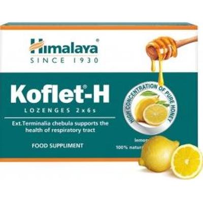 Koflet H Pastylki do ssania o smaku cytrynowym 2 x 6 sztuk Himalaya