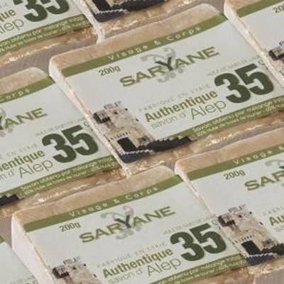 Tradycyjne mydło Aleppo 200g 35% oleju laurowego 65% oliwy z oliwek Saryane