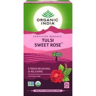 Herbata SWEET ROSE 25 torebek Organic India redukuje skutki stresu
