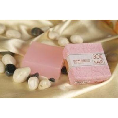 Ręcznie robione w Indiach mydło 100% VEGAN Tuberoza Bengalska 125g Soil&Earth cera wrażliwa