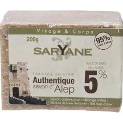 Tradycyjne mydło Aleppo 200g 5% oleju laurowego 95% oliwy z oliwek Saryane