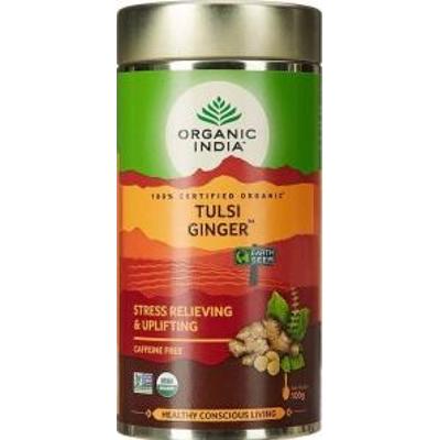 Herbata Ginger Tulsi Tea z Imbirem 100g sypana Organic India