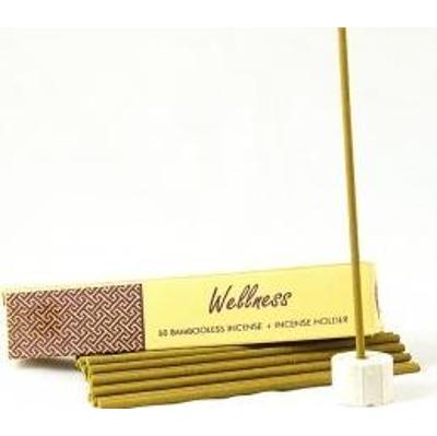 Nie zawierające bambusa kadzidła indyjskie z ceramicznym stojakiem WELLNESS 50 sztuk Song of India