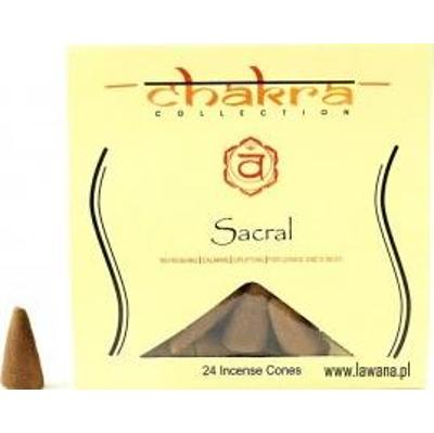 Kadzidła stożkowe SACRAL na 2 czakrę 24 sztuki Song of India