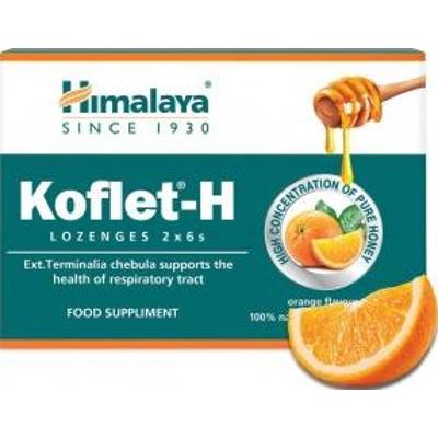 Koflet H Pastylki do ssania o smaku pomarańczowym 2 x 6 sztuk Himalaya