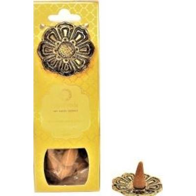 Kadzidełka 20 stożków z metalową podstawką Nuta Tuberoza & Jaśmin (Vata) Luxurious Veda