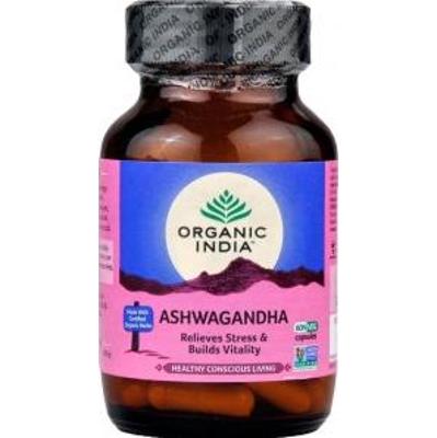 Ashwagandha Organic India 60 kaps x 400mg (Suplement diety)