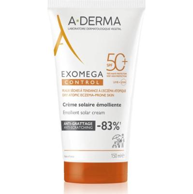 A-Derma Exomega Control Emollient Solar Cream krem ochronny do twarzy i ciała SPF 50+ 150 ml