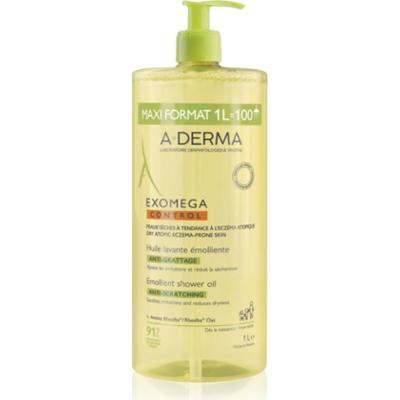 A-Derma Exomega Control Emollient Shower Oil zmiękczający olejek pod prysznic do skóry suchej i atopowej 1000 ml