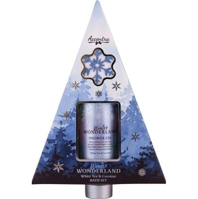 Accentra Winter Wonderland White Tea & Coconut zestaw upominkowy do kąpieli zapachy White Tea & Coconut