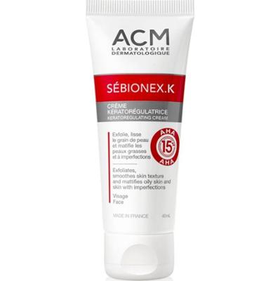 ACM Sébionex K krem ochronno-matujący do skóry tłustej z niedoskonałościami z AHA 40 ml