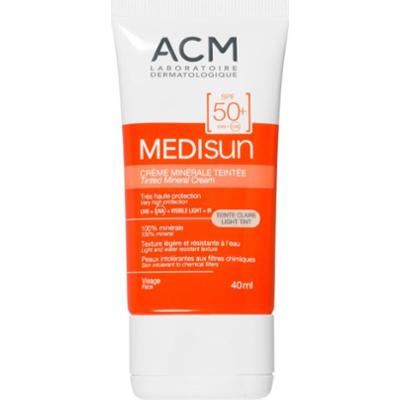 ACM Medisun krem mineralny nawilżająco-tonujący SPF 50+ odcień Light Tint 40 ml