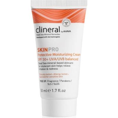AHAVA Clineral SKINPRO nawilżający krem ochronny dla skóry wrażliwej i alergicznej SPF 50 50 ml