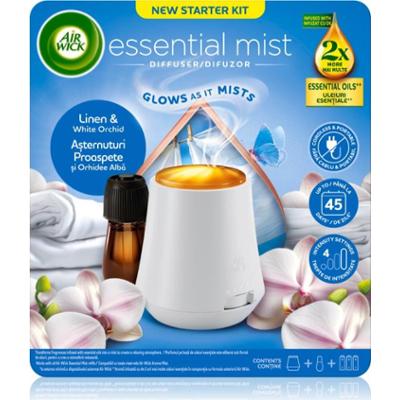 Air Wick Essential Mist Linen & White Orchid dyfuzor zapachowy z napełnieniem 1 szt.