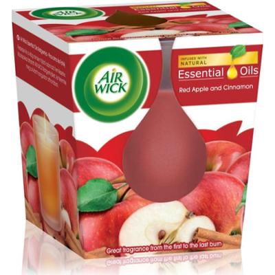 Air Wick Essential Oil Red Apple & Cinnamon świeczka zapachowa 105 g
