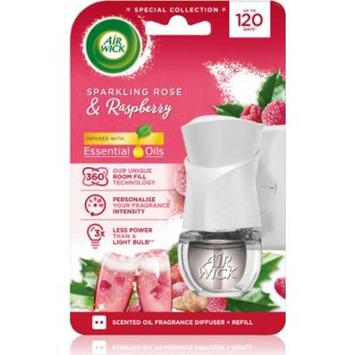 Air Wick Electric Sparkling Rose & Raspberry elektryczny odświeżacz powietrza z napełnieniem 19 ml