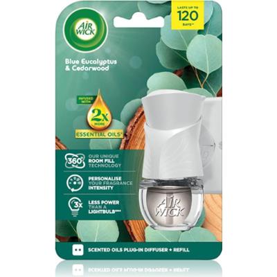 Air Wick Blue Eucalyptus & Cedarwood elektryczny odświeżacz powietrza z napełnieniem 19 ml