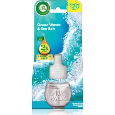 Air Wick Essential Oils Ocean Wawes & Sea Salt napełnienie do elektrycznego dyfuzora 19 ml