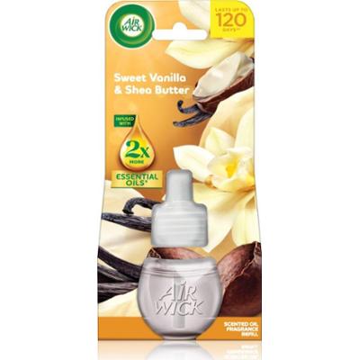 Air Wick Essential Oils Sweet Vanilla & Shea Butter napełnienie do elektrycznego dyfuzora 19 ml