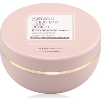 Alfaparf Milano Keratin Therapy Lisse Design maseczka przywracająca nawilżenie do nabłyszczania i zmiękczania włosów 200 ml