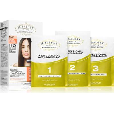 Alfaparf Milano Il Salone Milano Straightening Kit kuracja wygładzająca do wrażliwych włosów Illuminating Linseed Oil 1 szt.