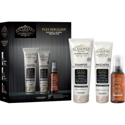 Alfaparf Milano Il Salone Milano Plex Rebuilder Kit zestaw upominkowy do włosów rozjaśnianych, farbowanych i poddawanych zabiegom chemicznym