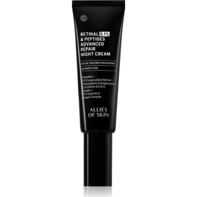 Allies of Skin 0.1% Retinal & Peptides Advanced Repair Night Cream rewitalizujący krem na noc 48 ml